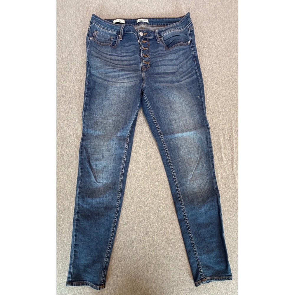 Vigoss Ace Skinny Jeans Womens 30 Medium Wash Button Fly Stretch Denim P00959A
